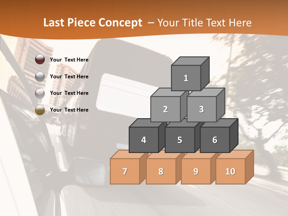 Street Mountain Line PowerPoint Template