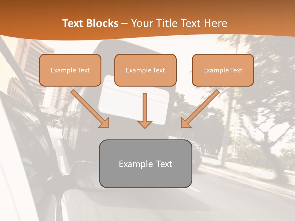 Street Mountain Line PowerPoint Template