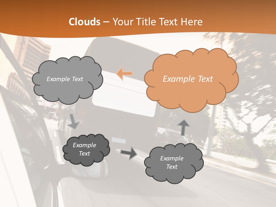 Street Mountain Line PowerPoint Template