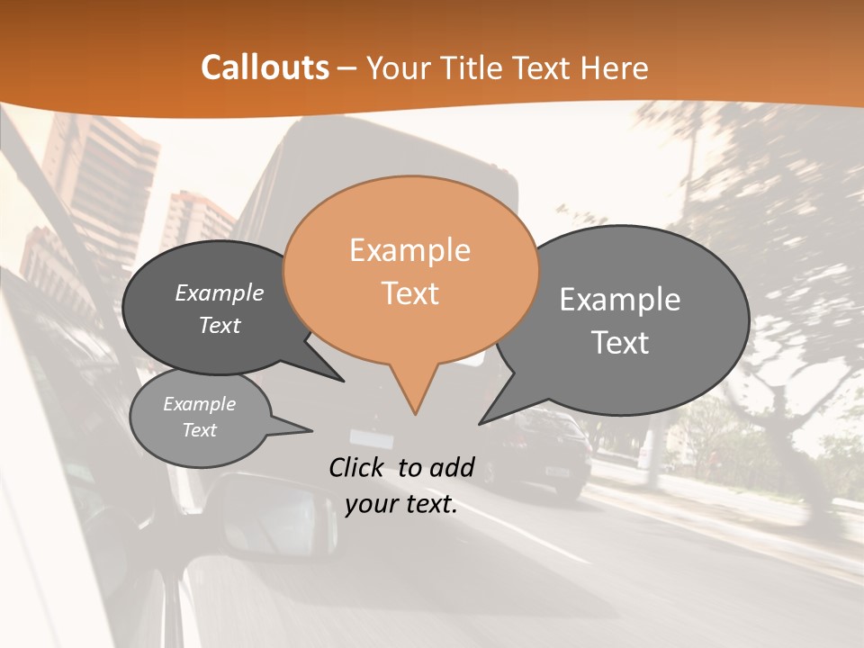 Street Mountain Line PowerPoint Template