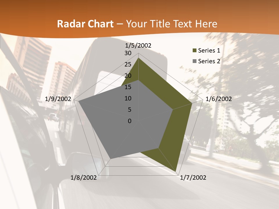 Street Mountain Line PowerPoint Template