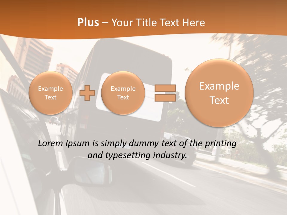 Street Mountain Line PowerPoint Template