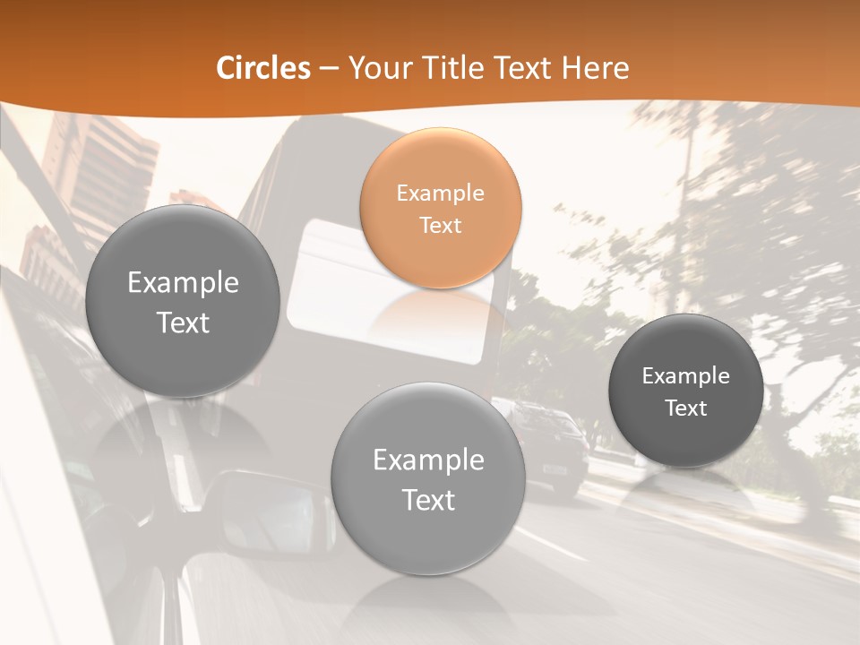 Street Mountain Line PowerPoint Template