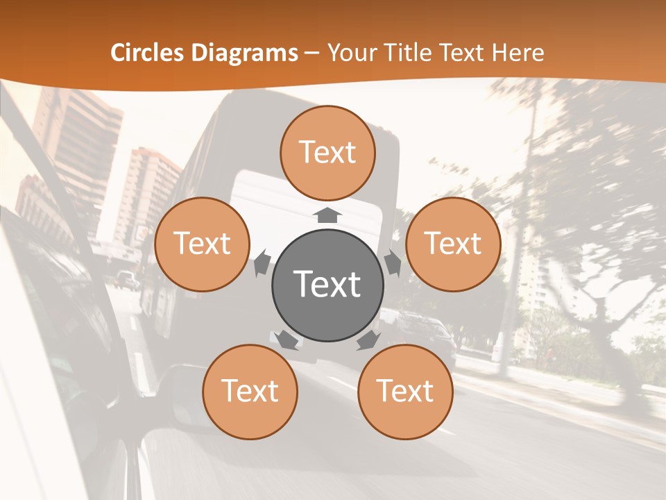 Street Mountain Line PowerPoint Template