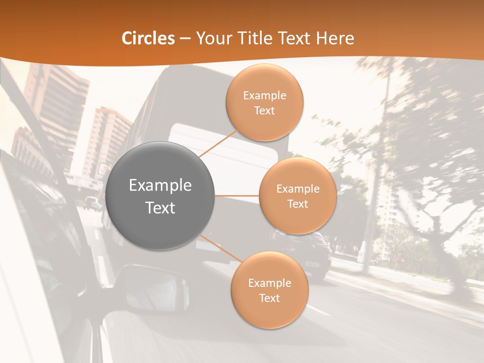 Street Mountain Line PowerPoint Template