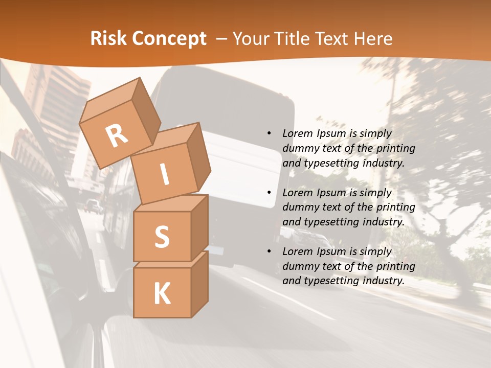 Street Mountain Line PowerPoint Template