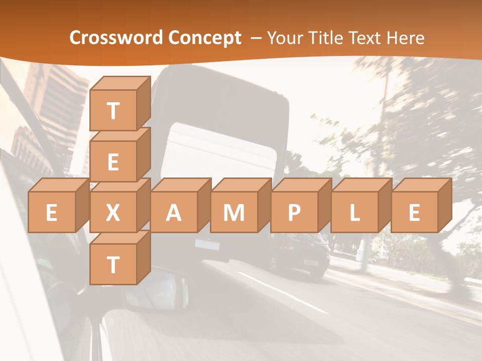 Street Mountain Line PowerPoint Template