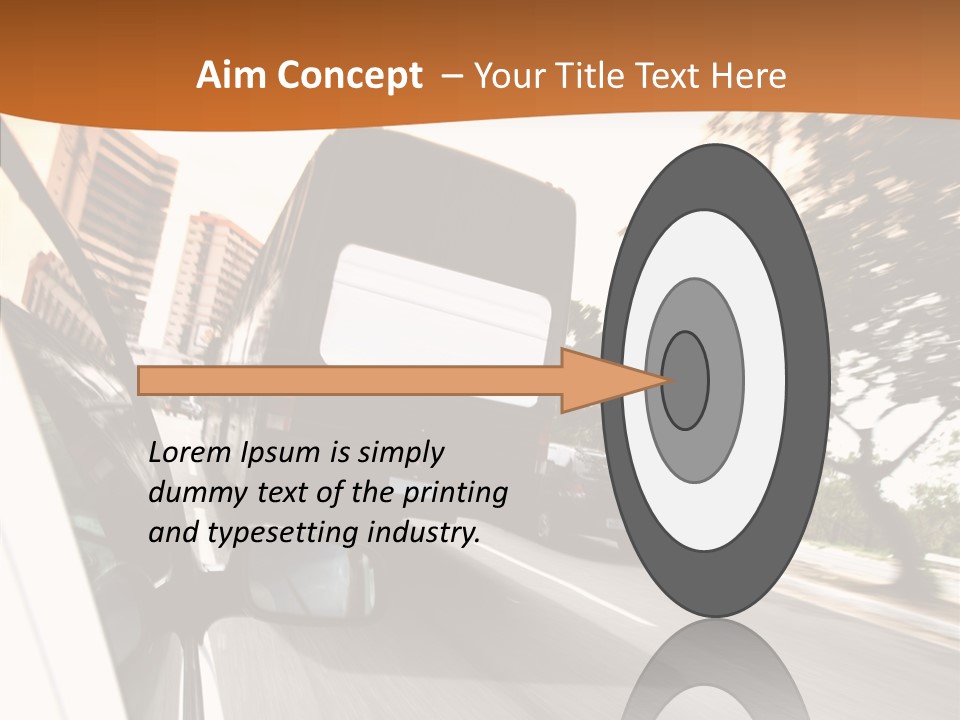 Street Mountain Line PowerPoint Template