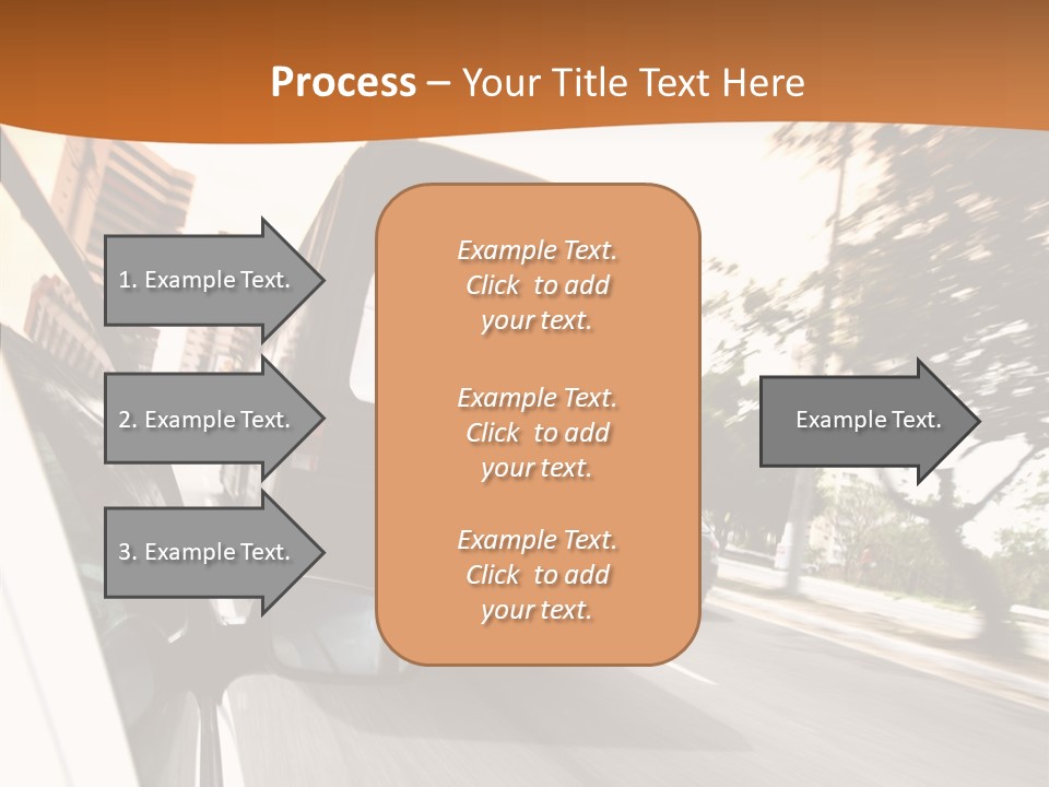 Street Mountain Line PowerPoint Template