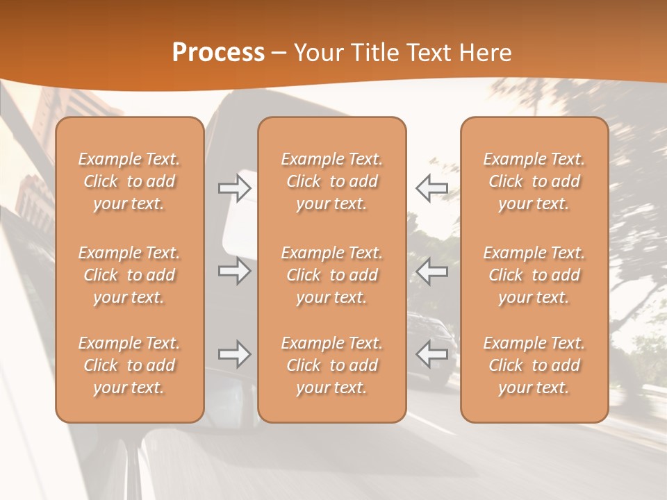 Street Mountain Line PowerPoint Template