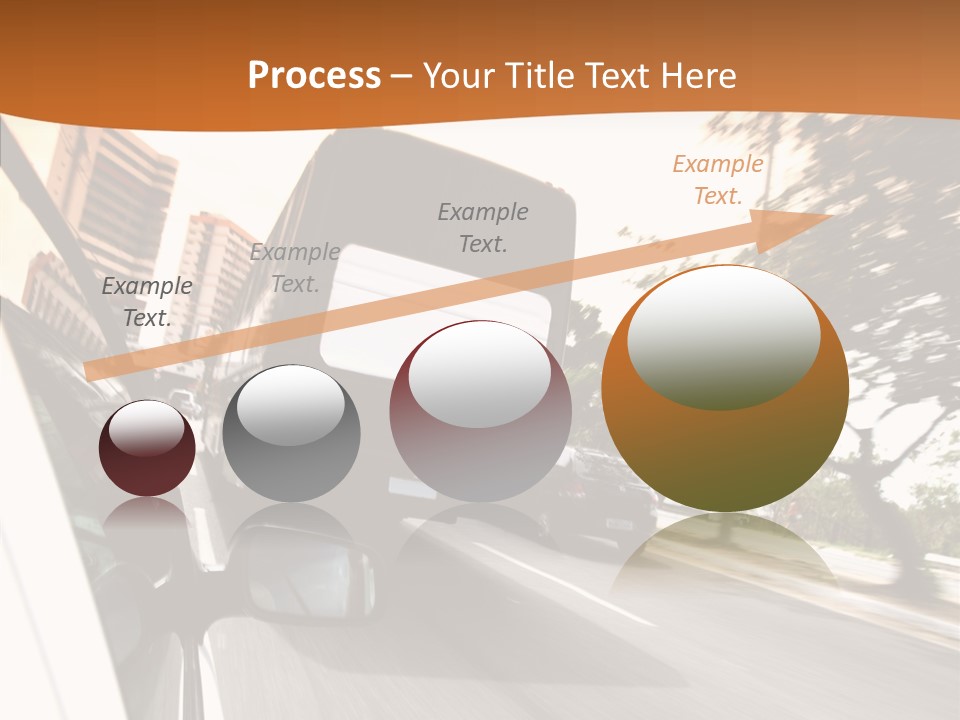 Street Mountain Line PowerPoint Template