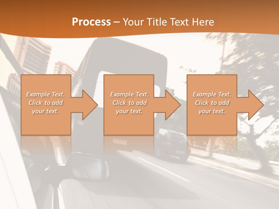 Street Mountain Line PowerPoint Template