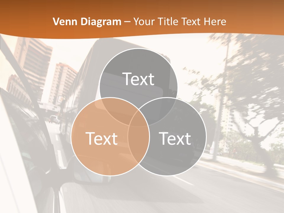 Street Mountain Line PowerPoint Template