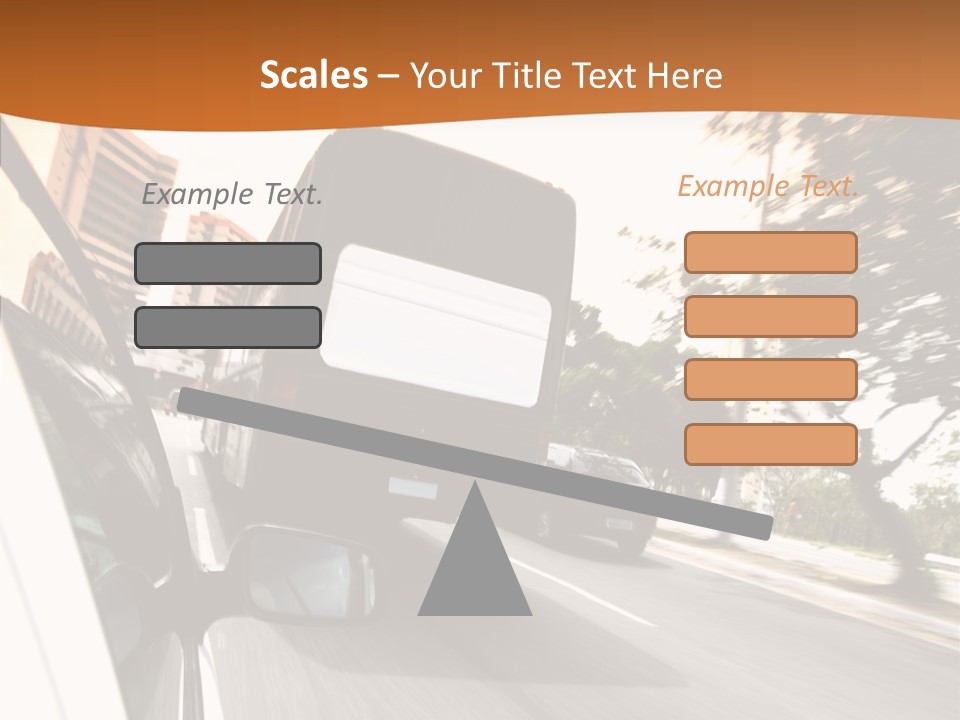 Street Mountain Line PowerPoint Template