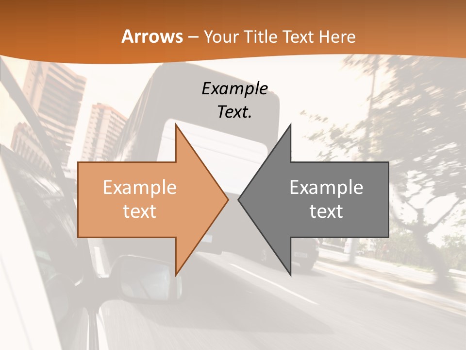 Street Mountain Line PowerPoint Template