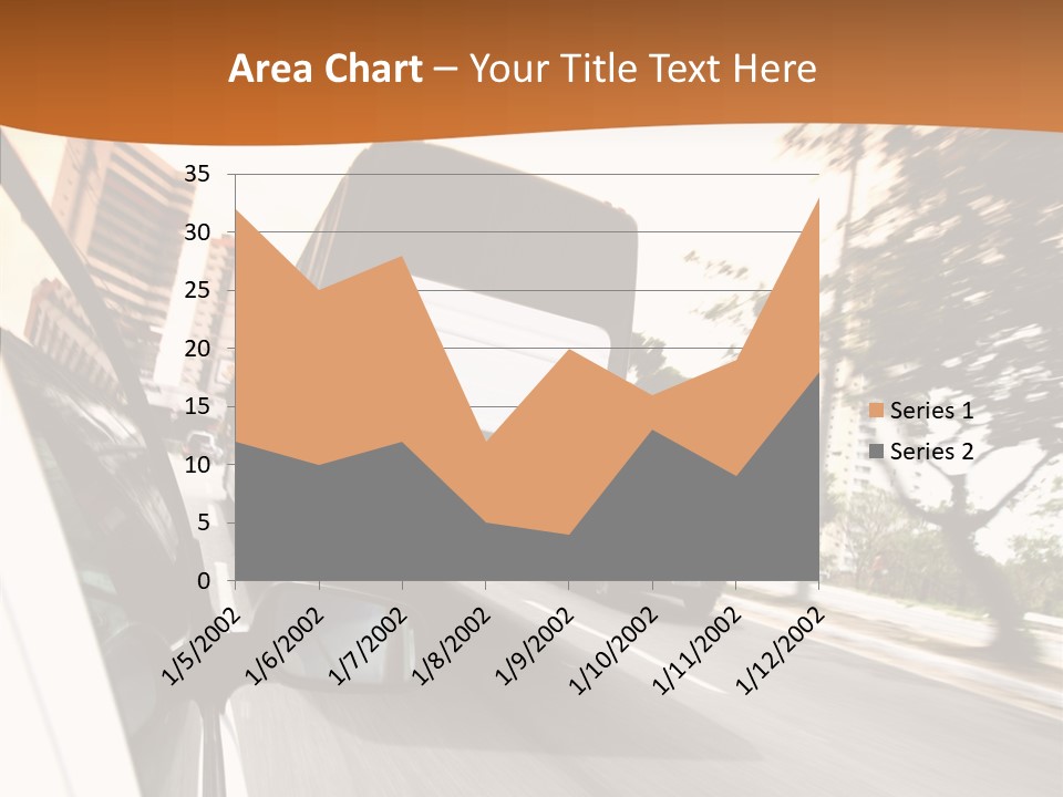 Street Mountain Line PowerPoint Template