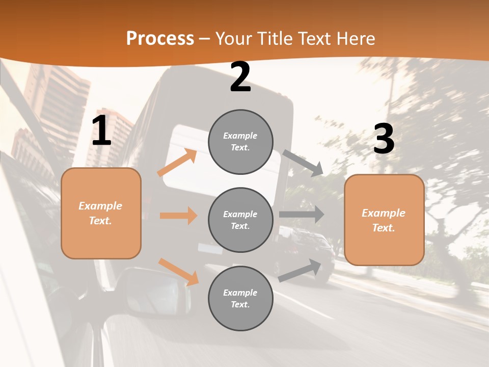 Street Mountain Line PowerPoint Template