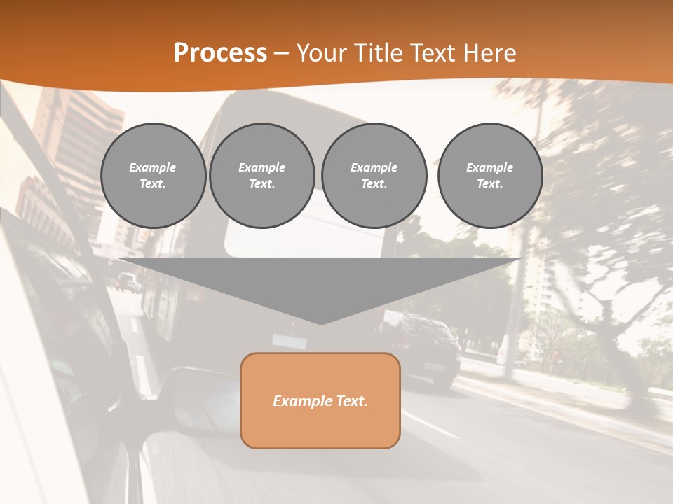 Street Mountain Line PowerPoint Template