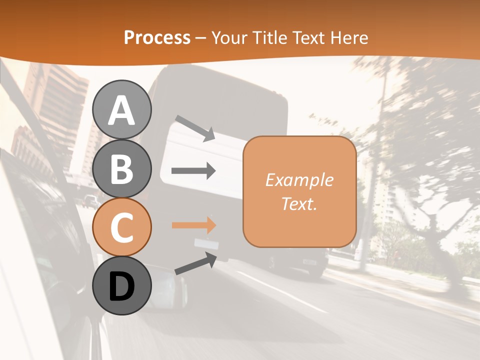 Street Mountain Line PowerPoint Template