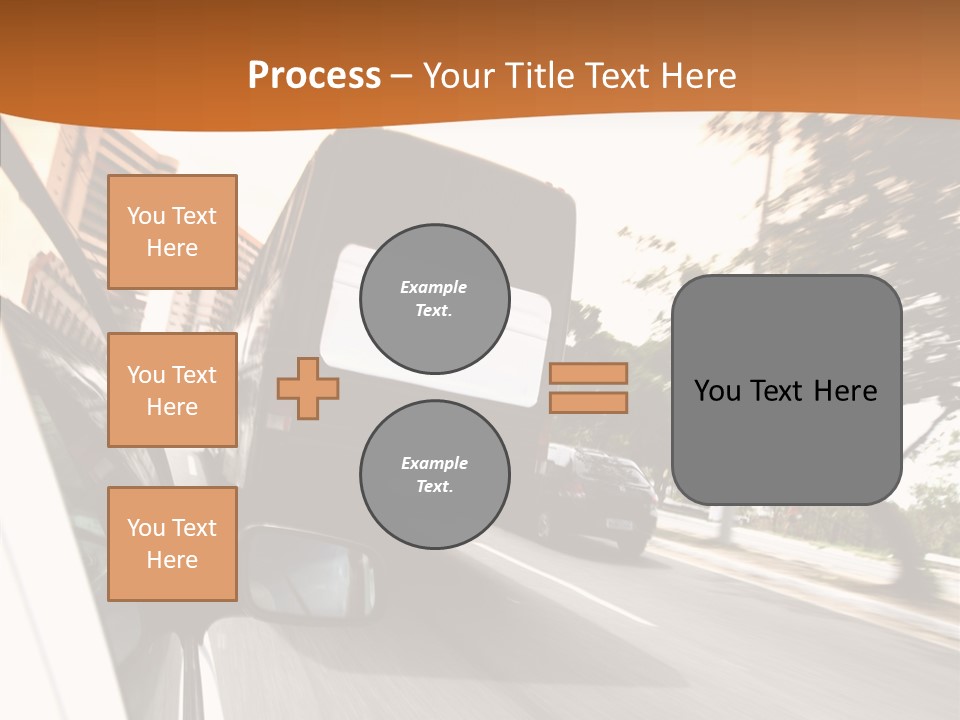 Street Mountain Line PowerPoint Template