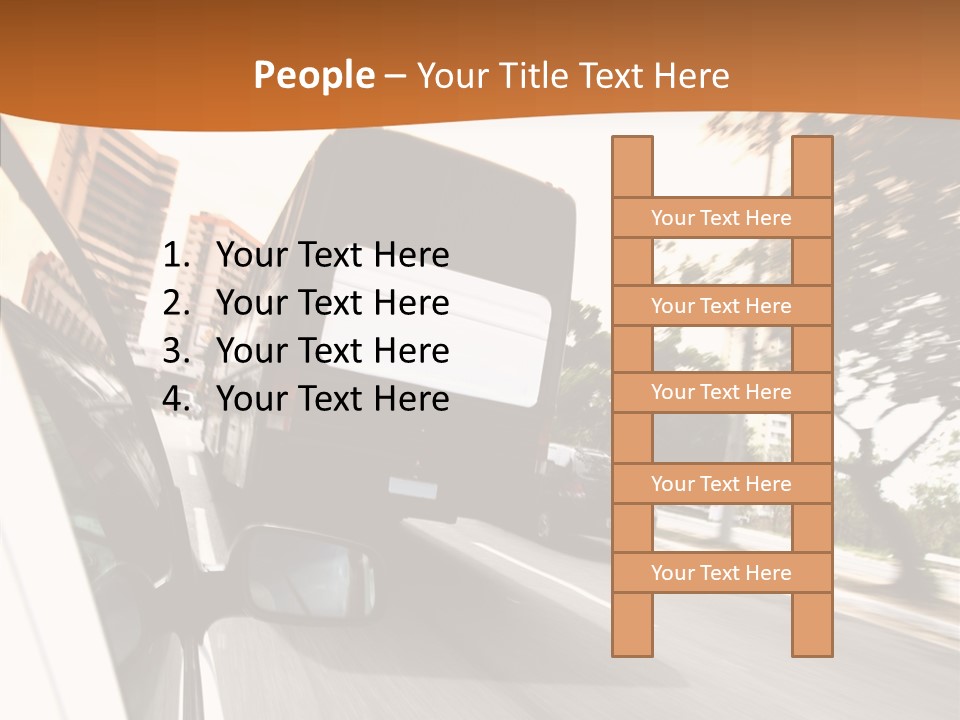 Street Mountain Line PowerPoint Template