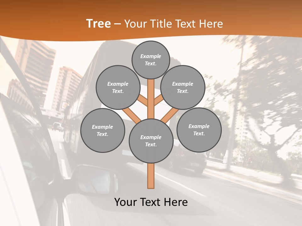 Street Mountain Line PowerPoint Template