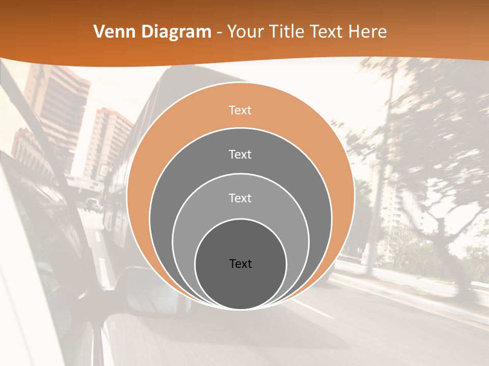 Street Mountain Line PowerPoint Template