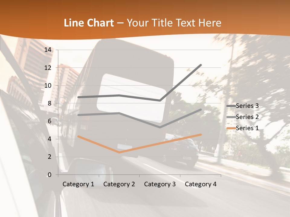 Street Mountain Line PowerPoint Template