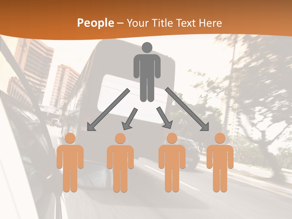 Street Mountain Line PowerPoint Template