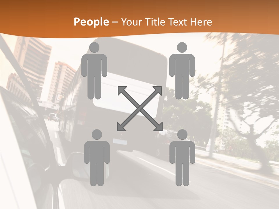 Street Mountain Line PowerPoint Template