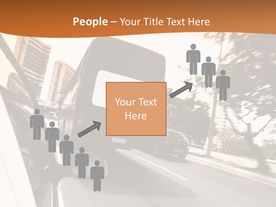 Street Mountain Line PowerPoint Template