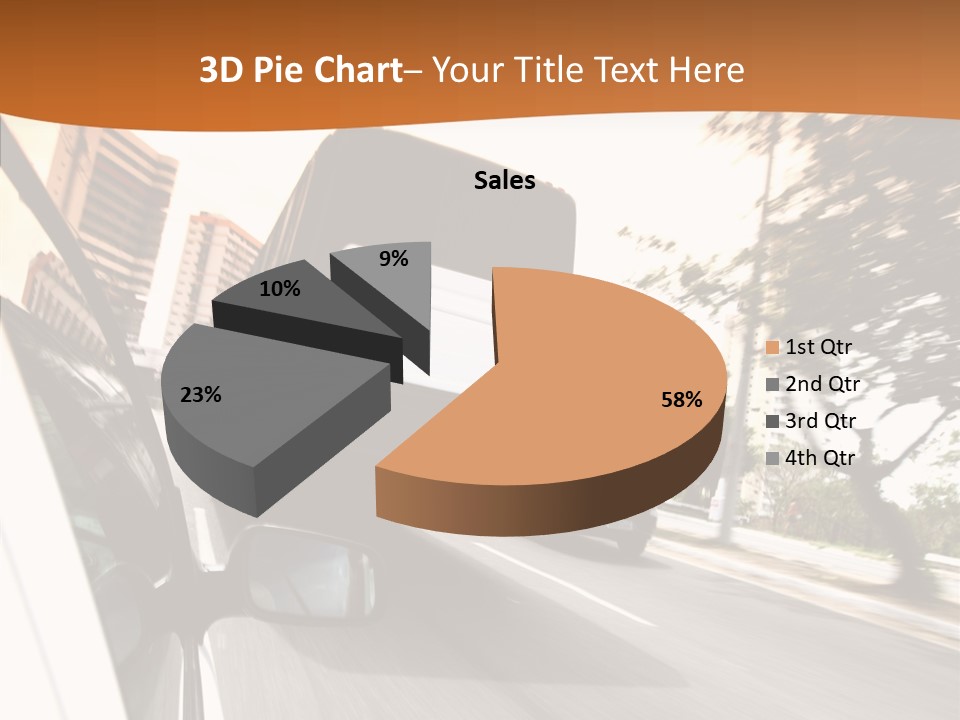 Street Mountain Line PowerPoint Template