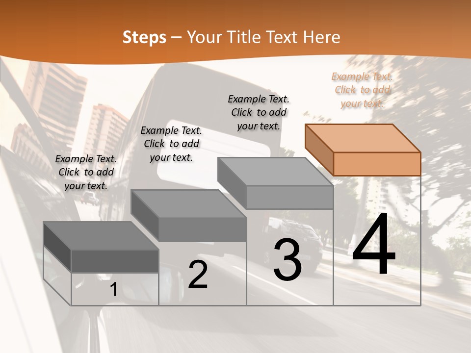 Street Mountain Line PowerPoint Template