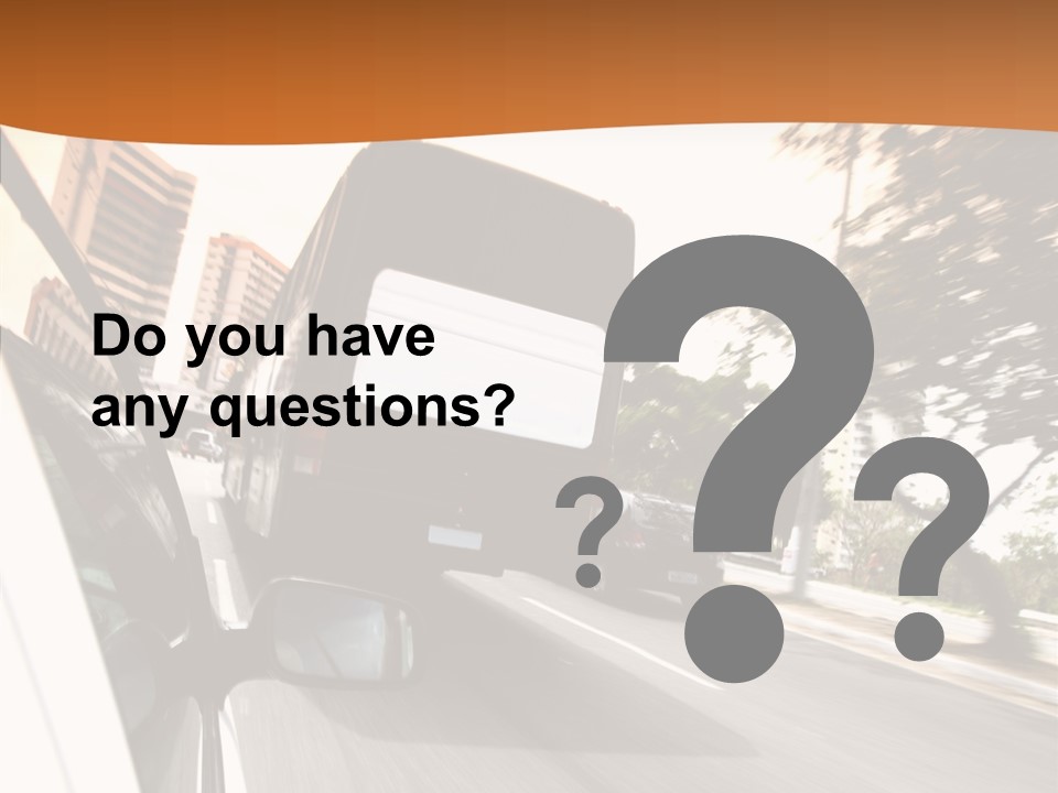 Street Mountain Line PowerPoint Template