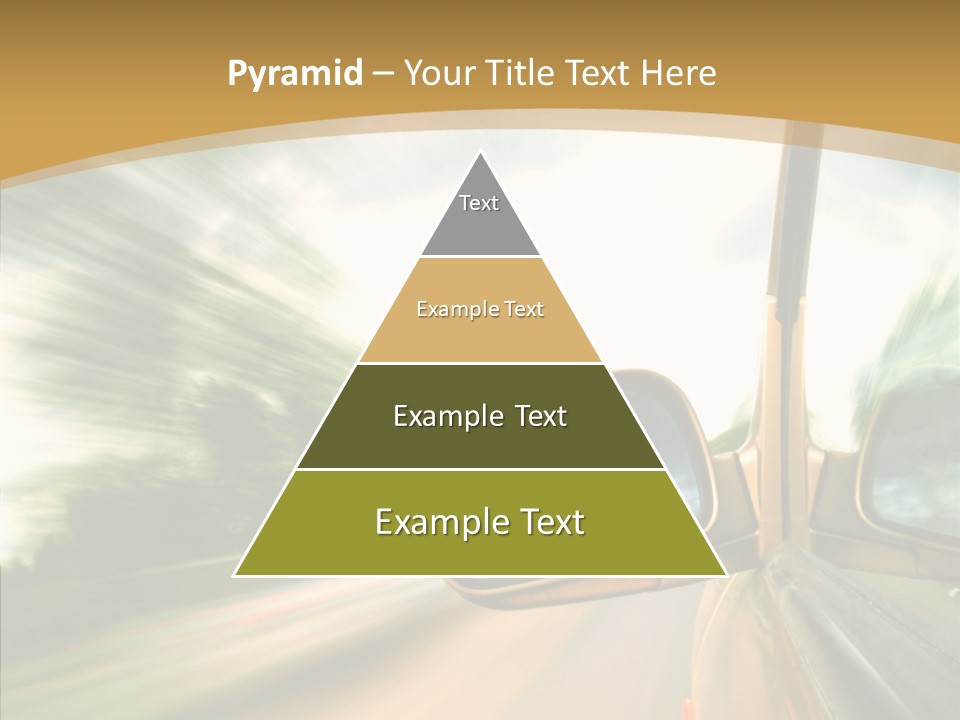 Curve Outside Drive PowerPoint Template
