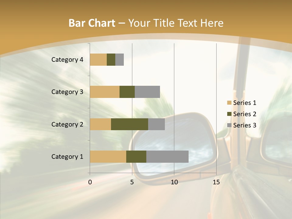 Curve Outside Drive PowerPoint Template