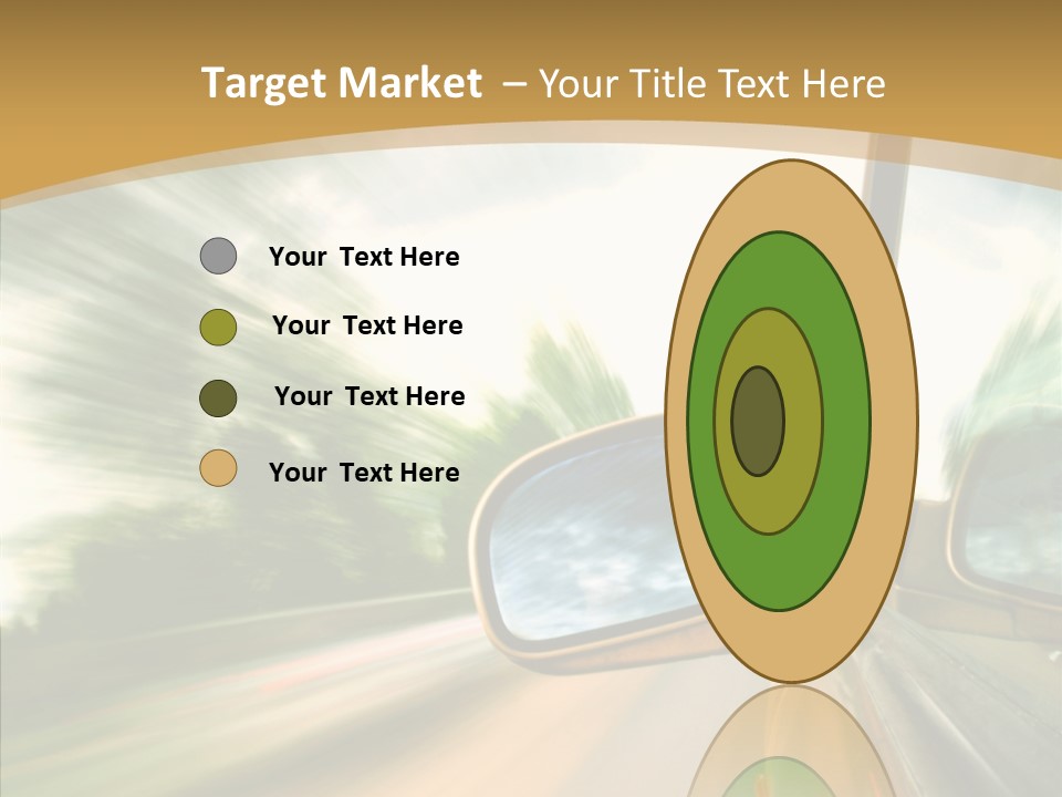 Curve Outside Drive PowerPoint Template
