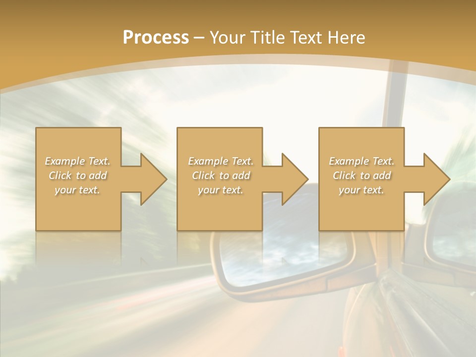 Curve Outside Drive PowerPoint Template