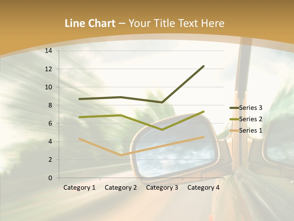 Curve Outside Drive PowerPoint Template