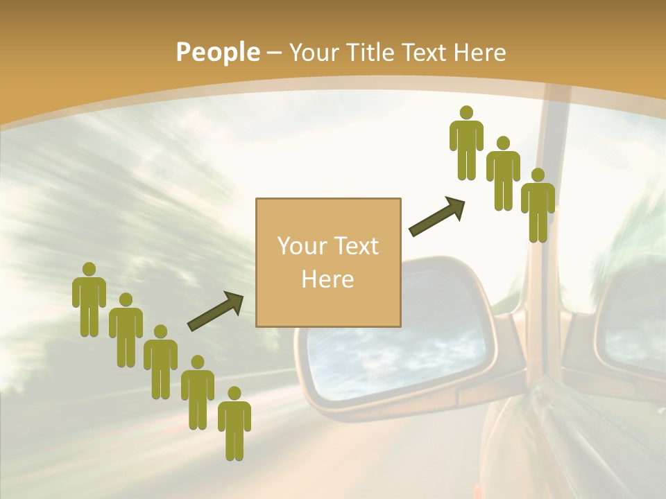 Curve Outside Drive PowerPoint Template