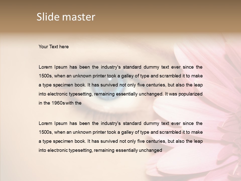 Eye Blue Fresh PowerPoint Template