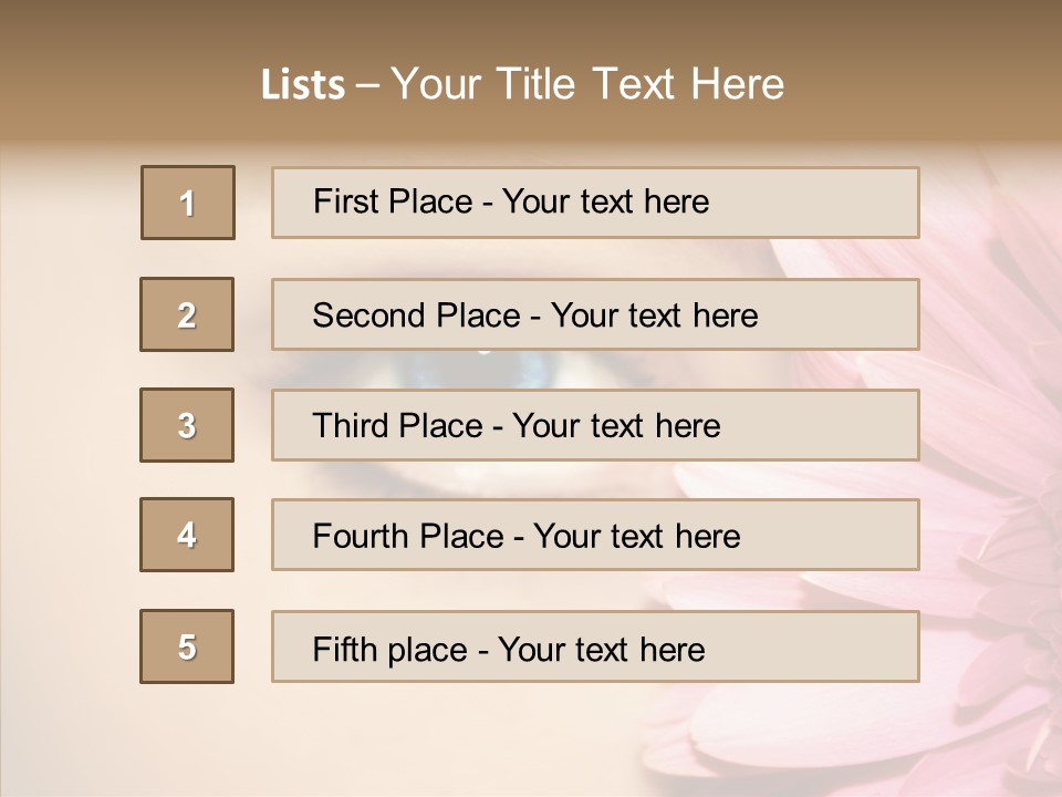 Eye Blue Fresh PowerPoint Template