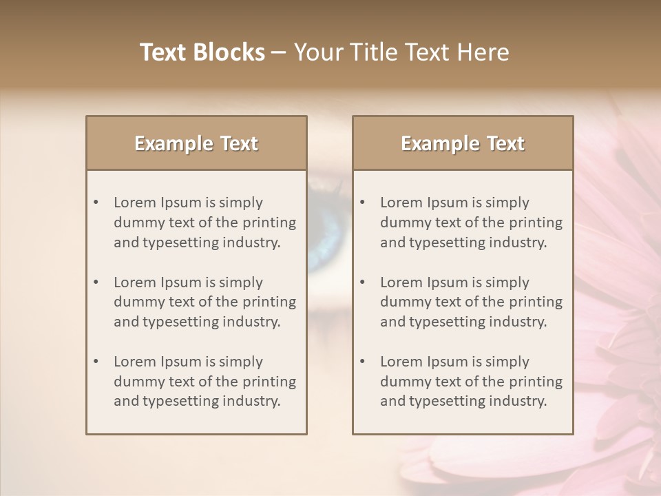 Eye Blue Fresh PowerPoint Template