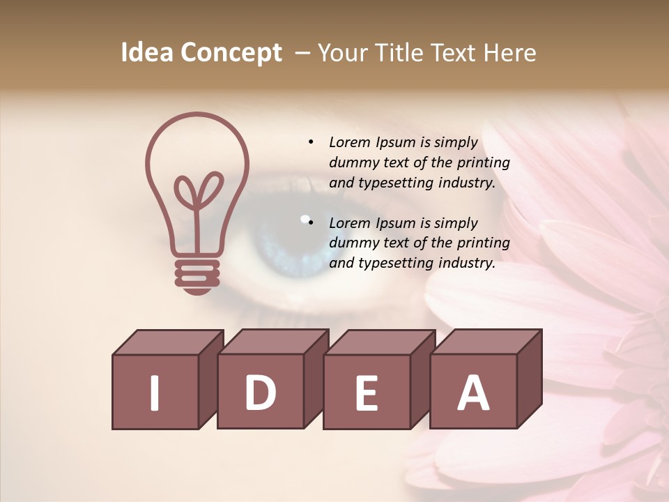 Eye Blue Fresh PowerPoint Template