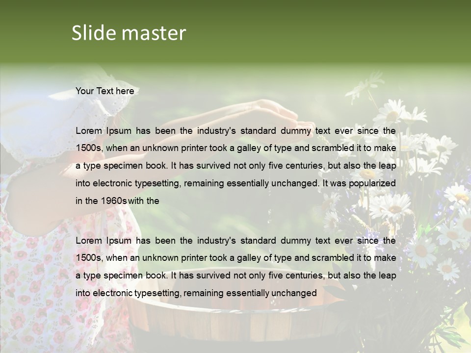 Joy Girl Glow PowerPoint Template