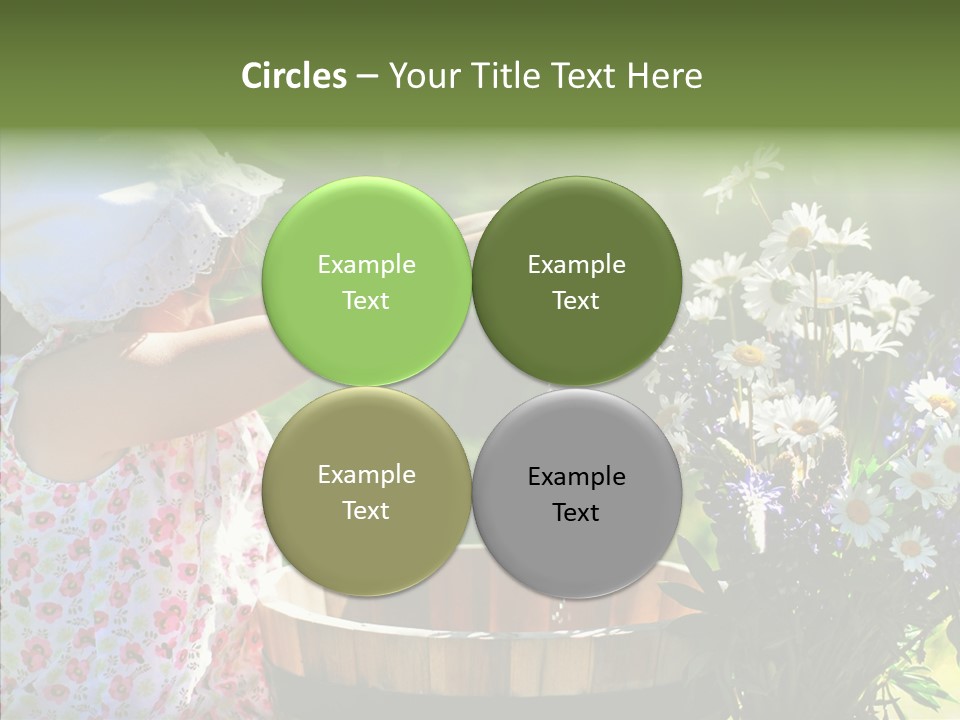 Joy Girl Glow PowerPoint Template