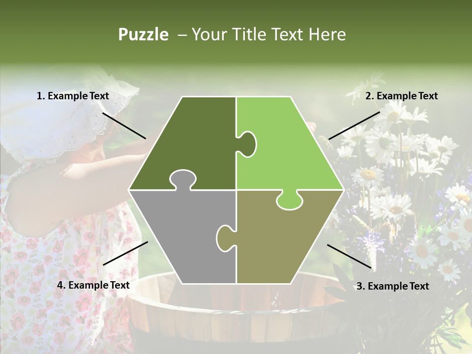 Joy Girl Glow PowerPoint Template