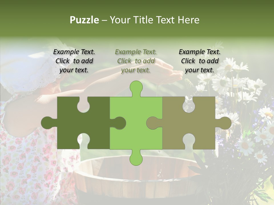 Joy Girl Glow PowerPoint Template