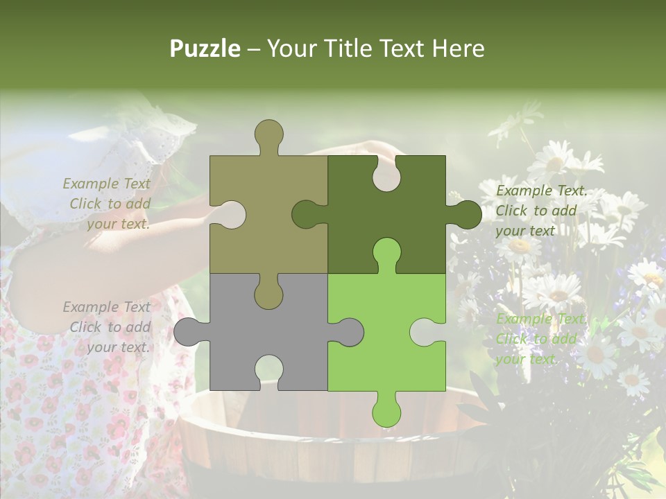 Joy Girl Glow PowerPoint Template