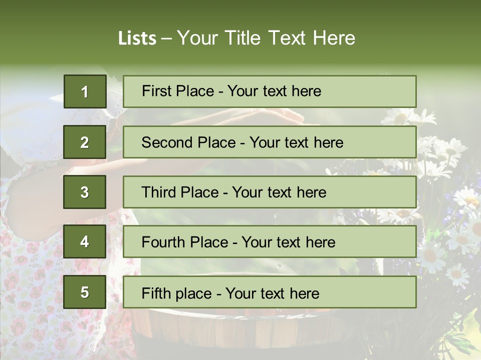 Joy Girl Glow PowerPoint Template